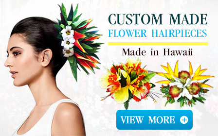 Custom Made Flower Hairpiece Hawaii Custom Made Hair Clip